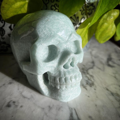 Amazonite Skull