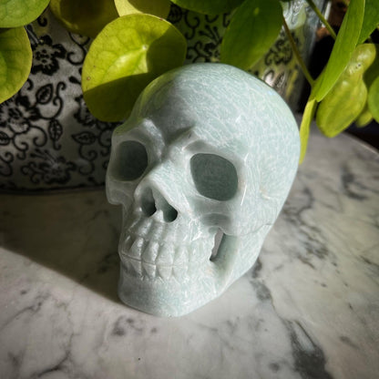 Amazonite Skull