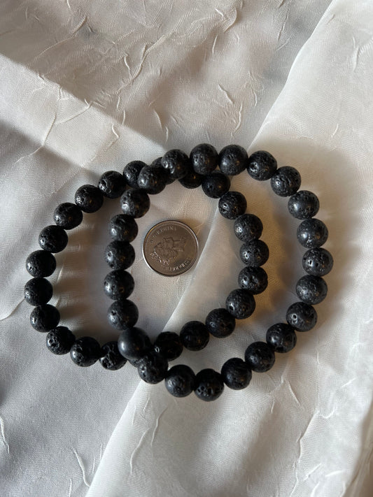 Lava Stone Bracelet 8mm