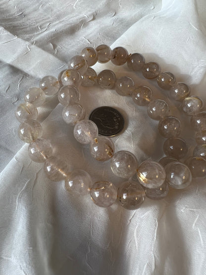 Rutile Quartz Bracelet 10mm