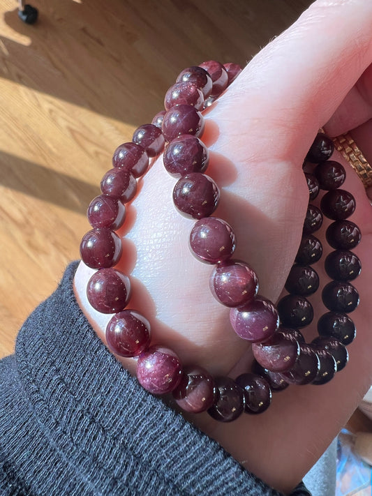 Star Garnet Bracelet 7mm