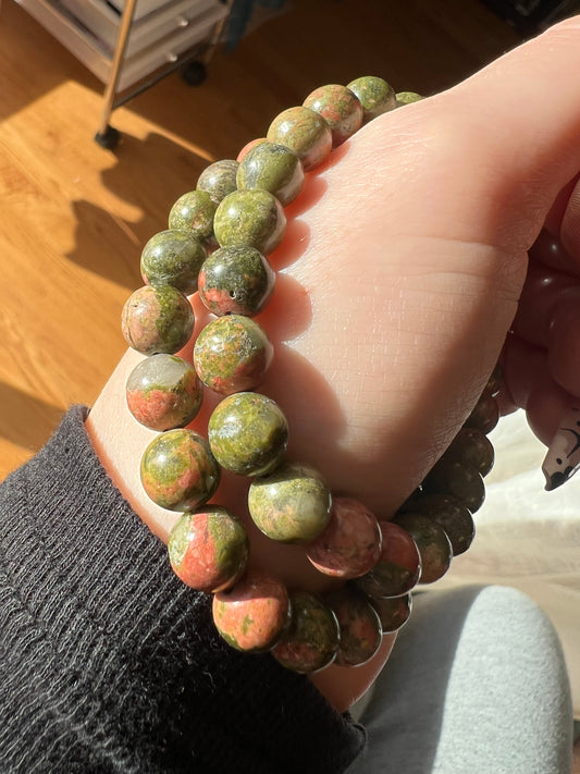 Unakite Bracelet 8mm