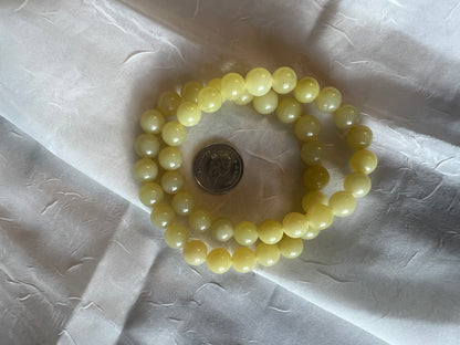 Yellow Jade Bracelet 8mm