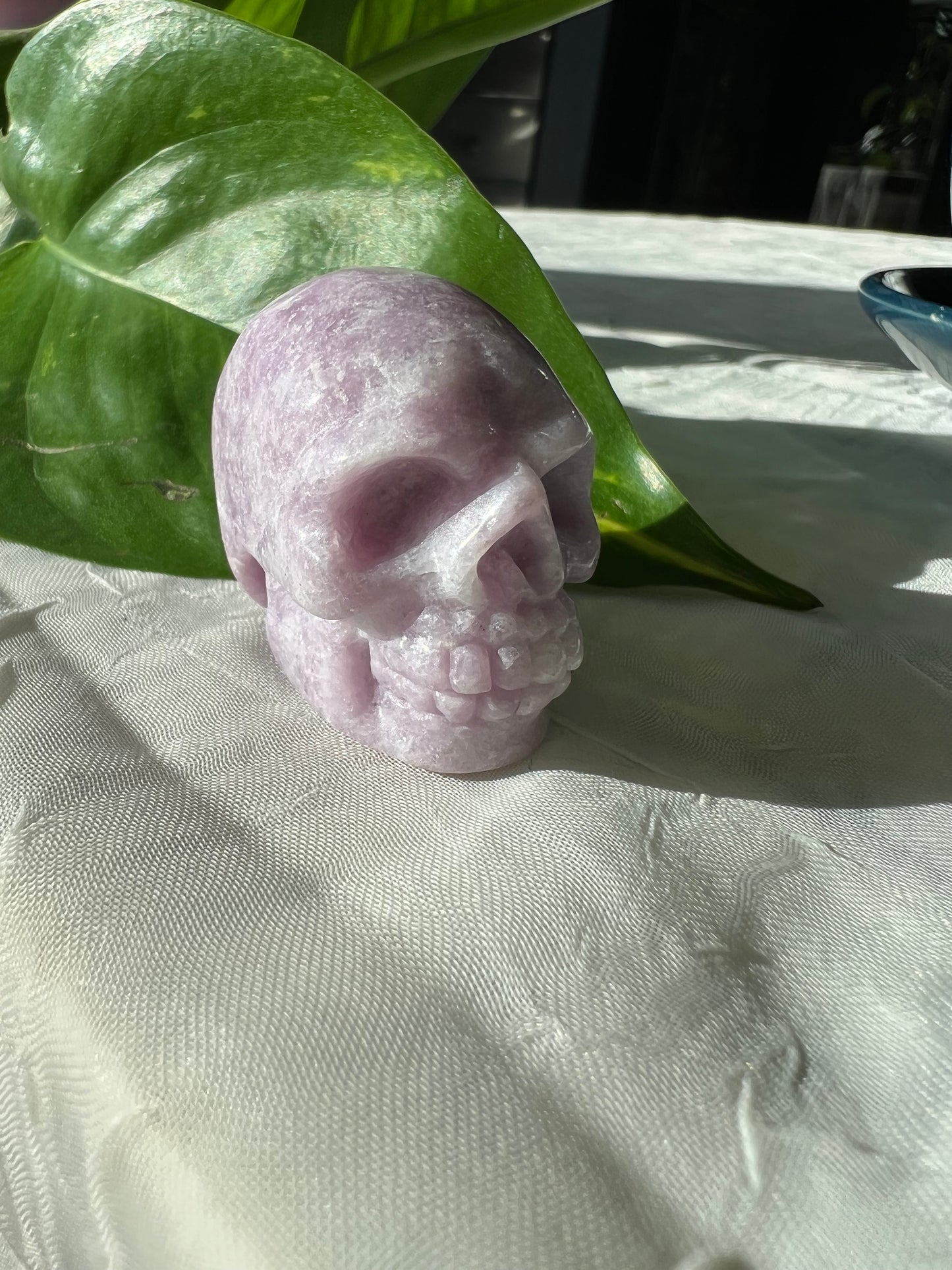 Lepidolite Skull