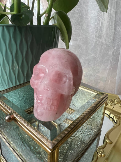 Rose Quartz Skull