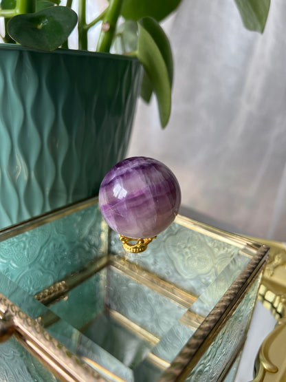 Silk Fluorite Sphere