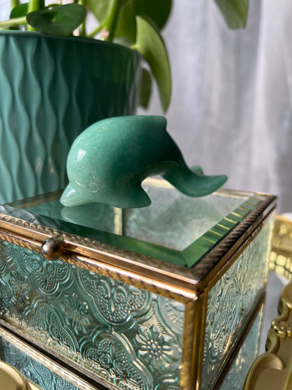 Green Aventurine Dolphin