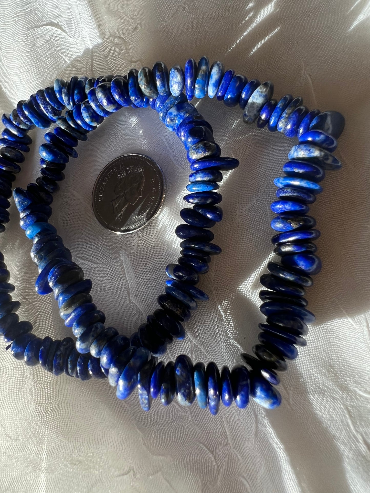 Lapis lazuli chip bracelet