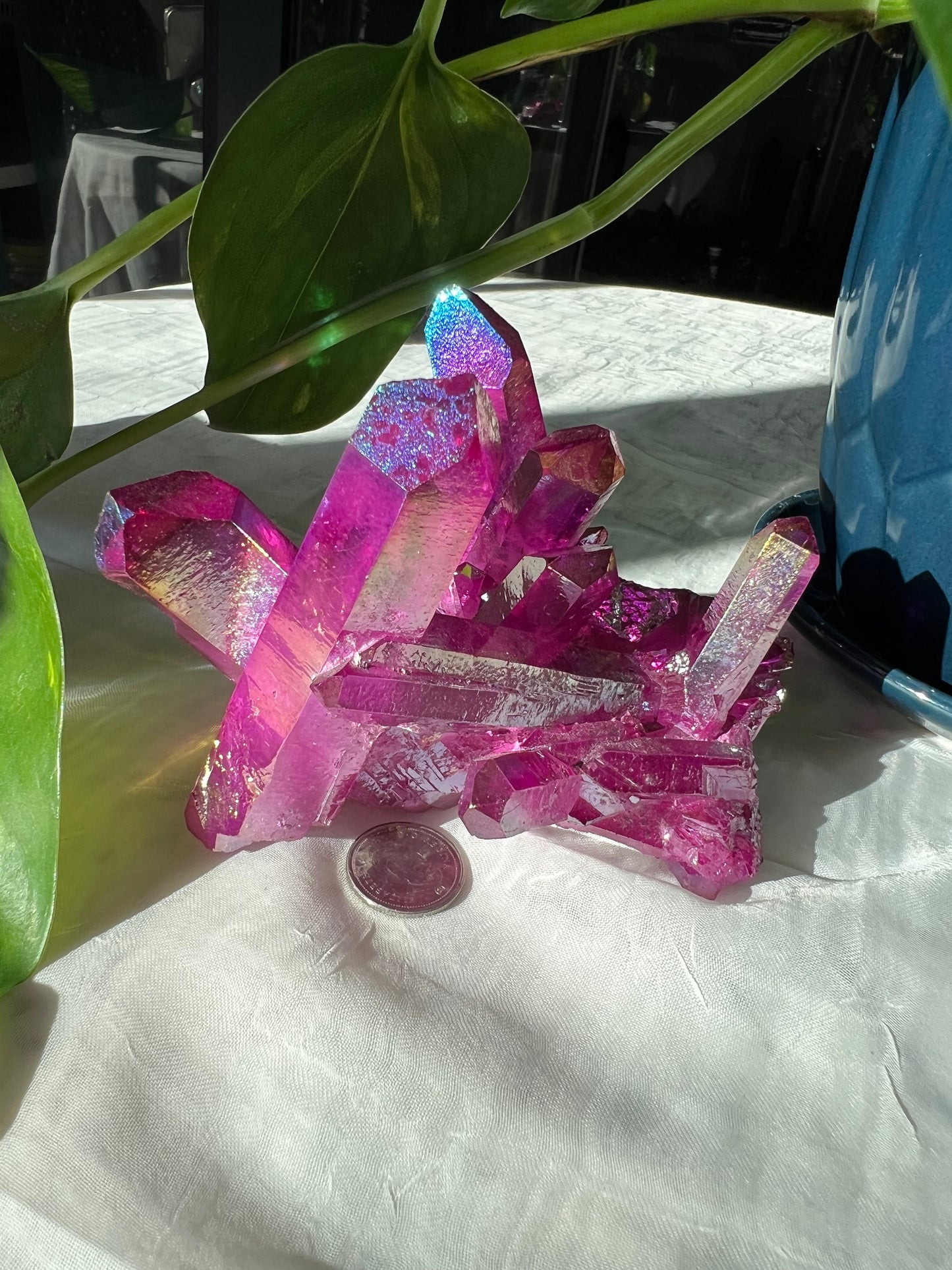 Pink Angel Aura Quartz