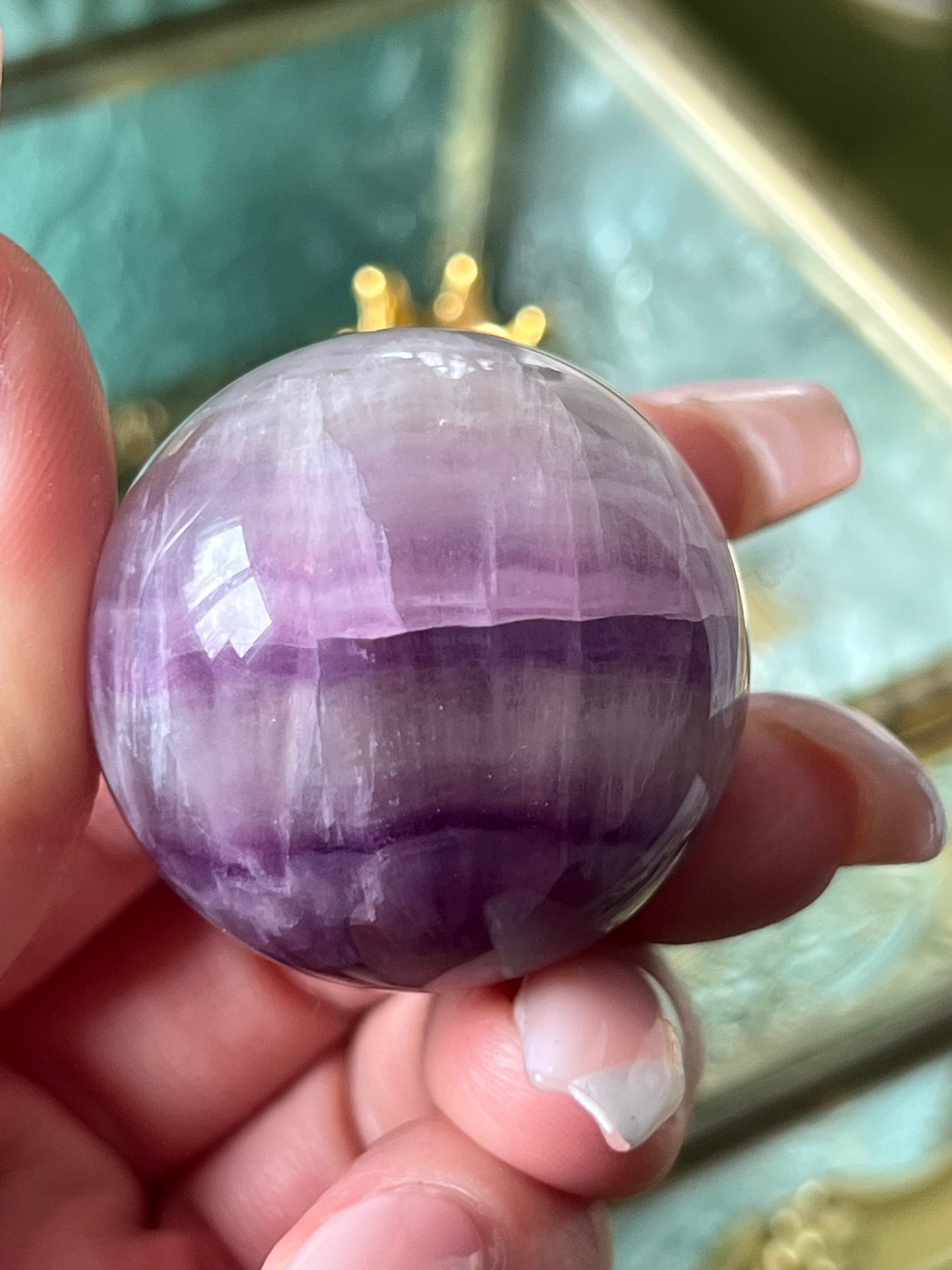 Silk Fluorite Sphere