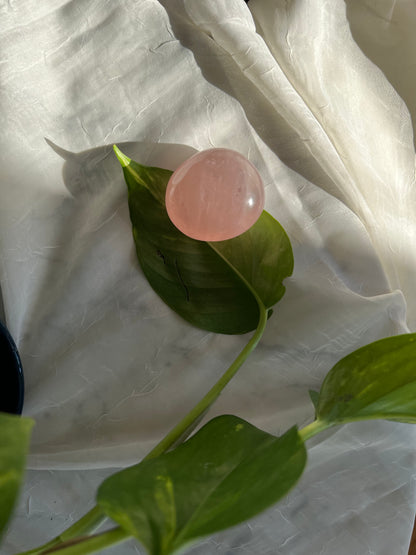 Rose Quartz Palm Stone