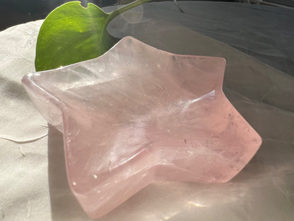 Gemmy Rose Quartz Star Bowl