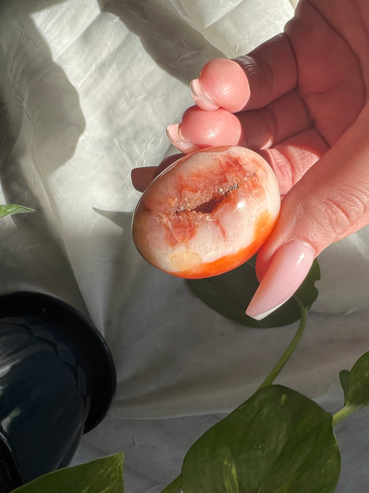 Carnelian Palm Stone