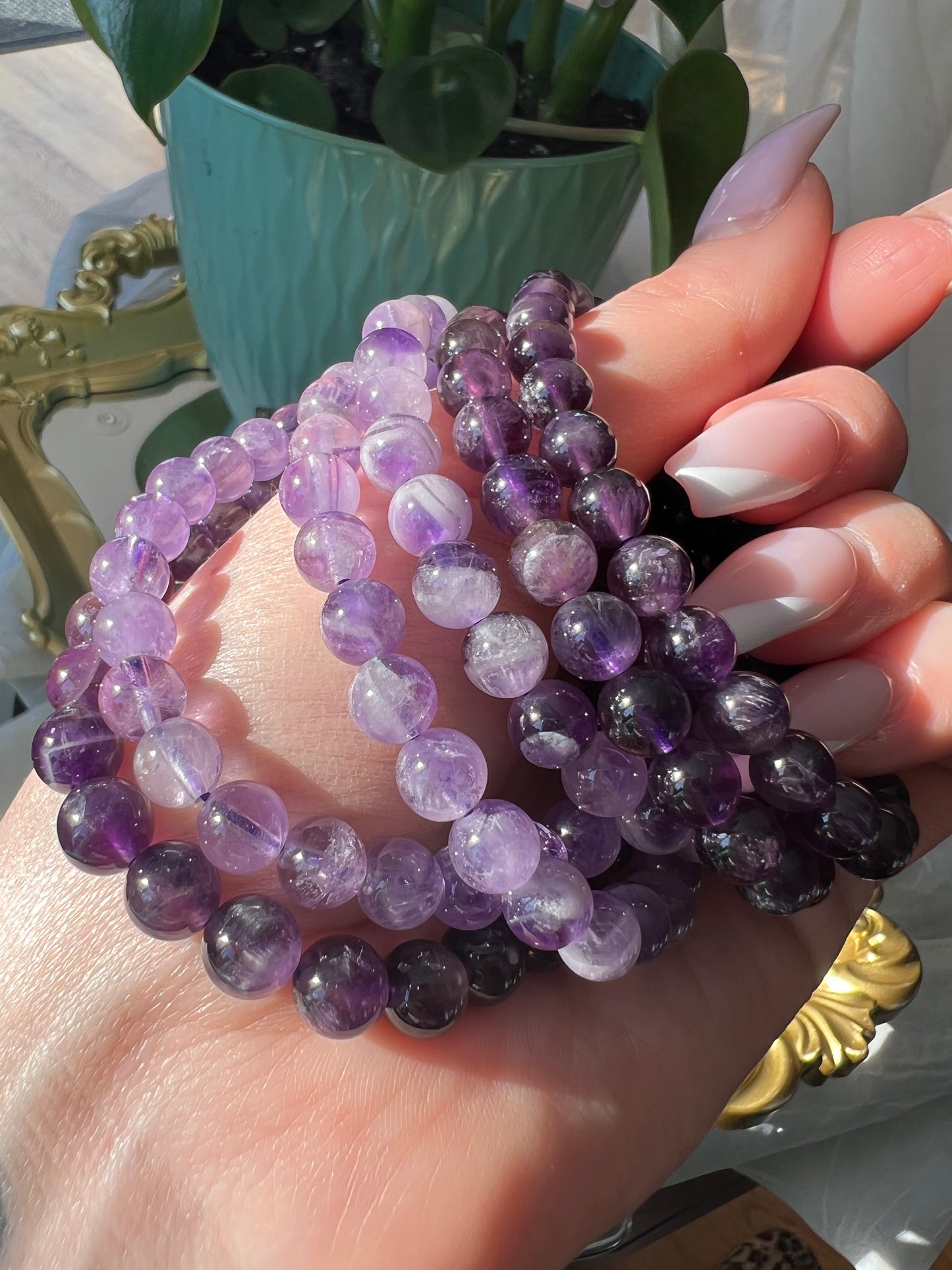 Amethyst Bracelet 7mm